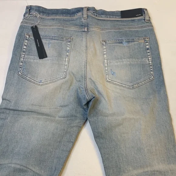 Amiri Mx1 Ultra-Suede Skinny Jeans Size 36 NWT - Picture 10 of 16